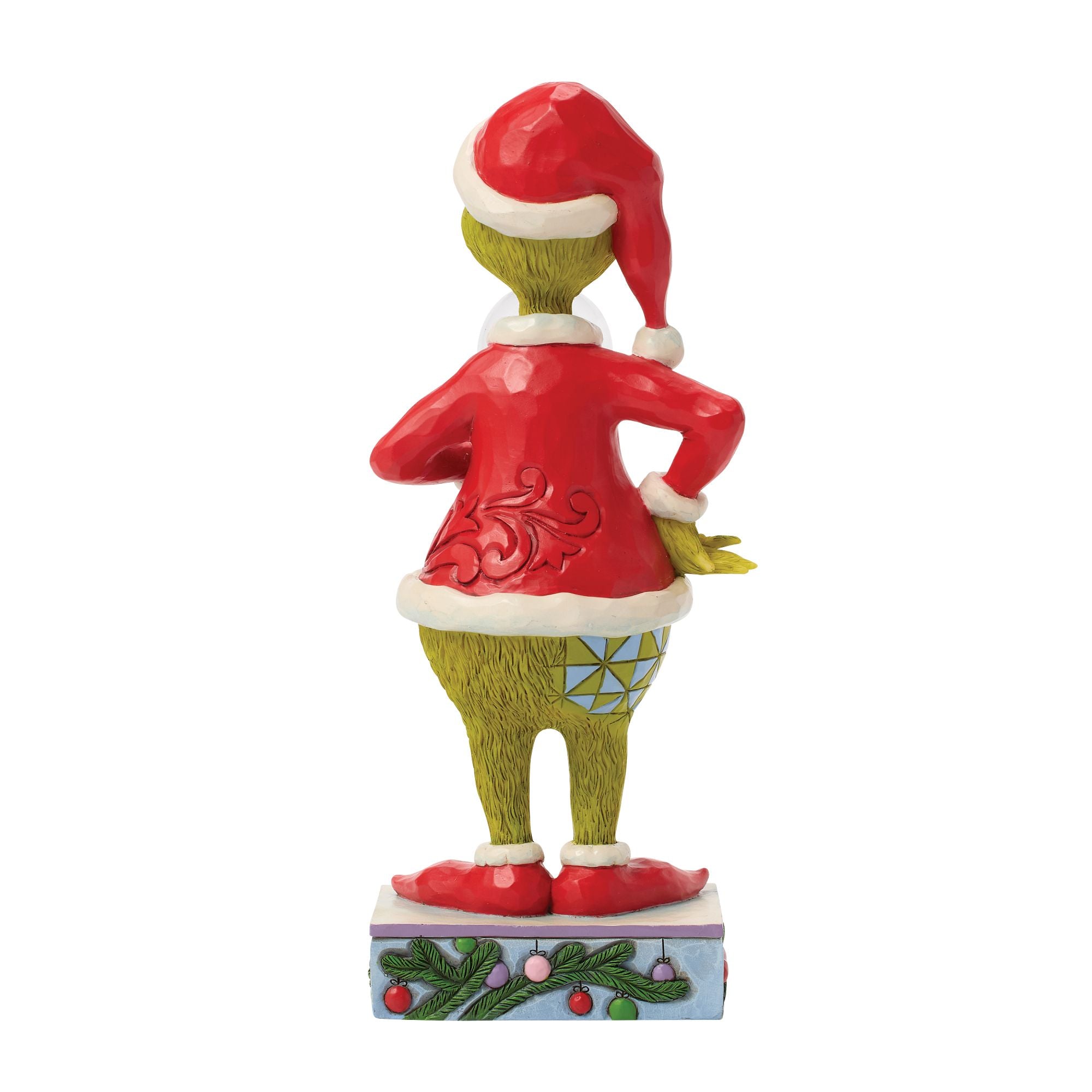 Grinch Holding Dome with Max – Jim Shore