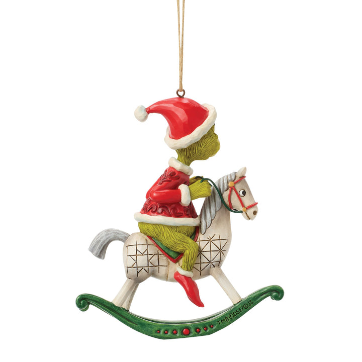 Grinch on Rocking Horse Orn