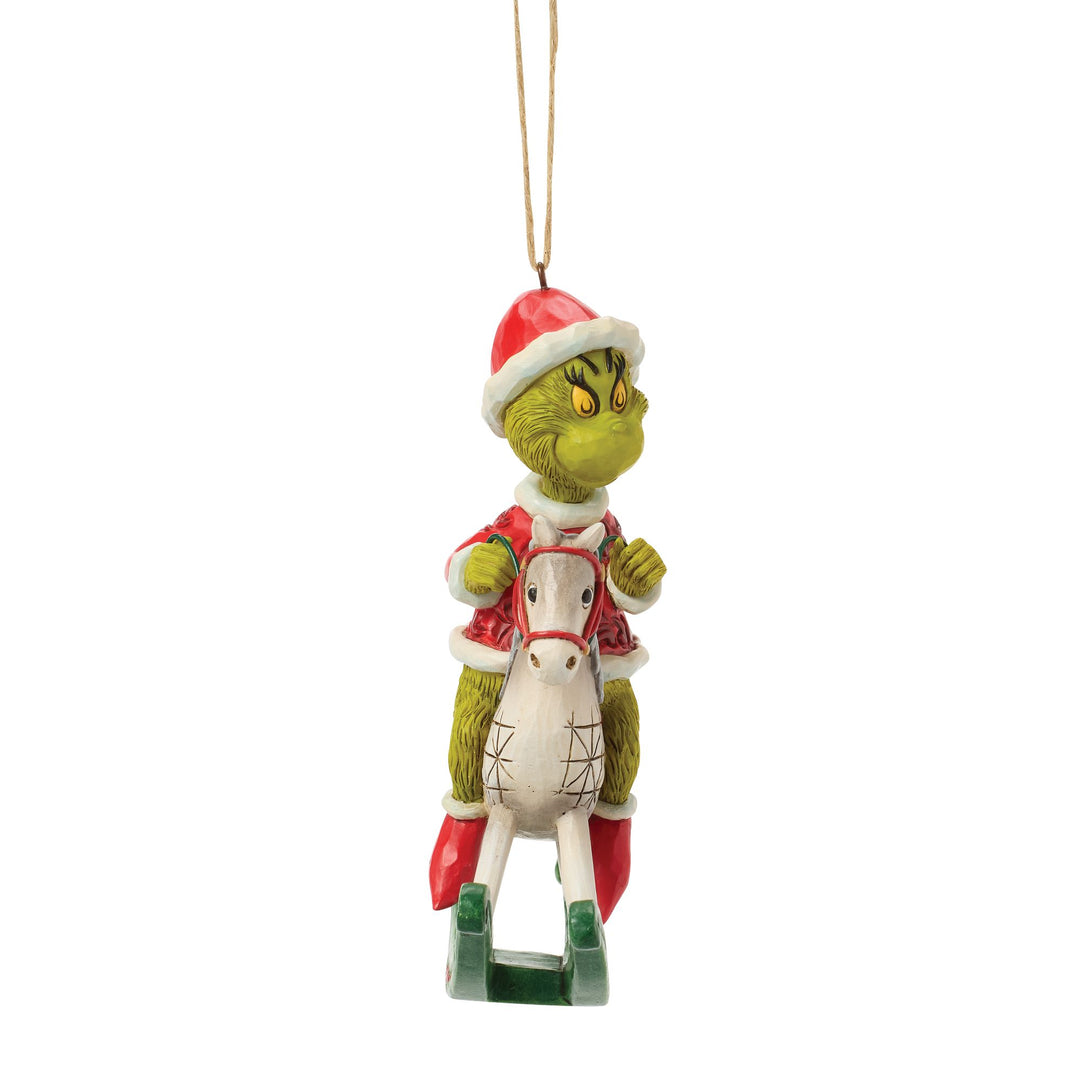 Grinch on Rocking Horse Orn