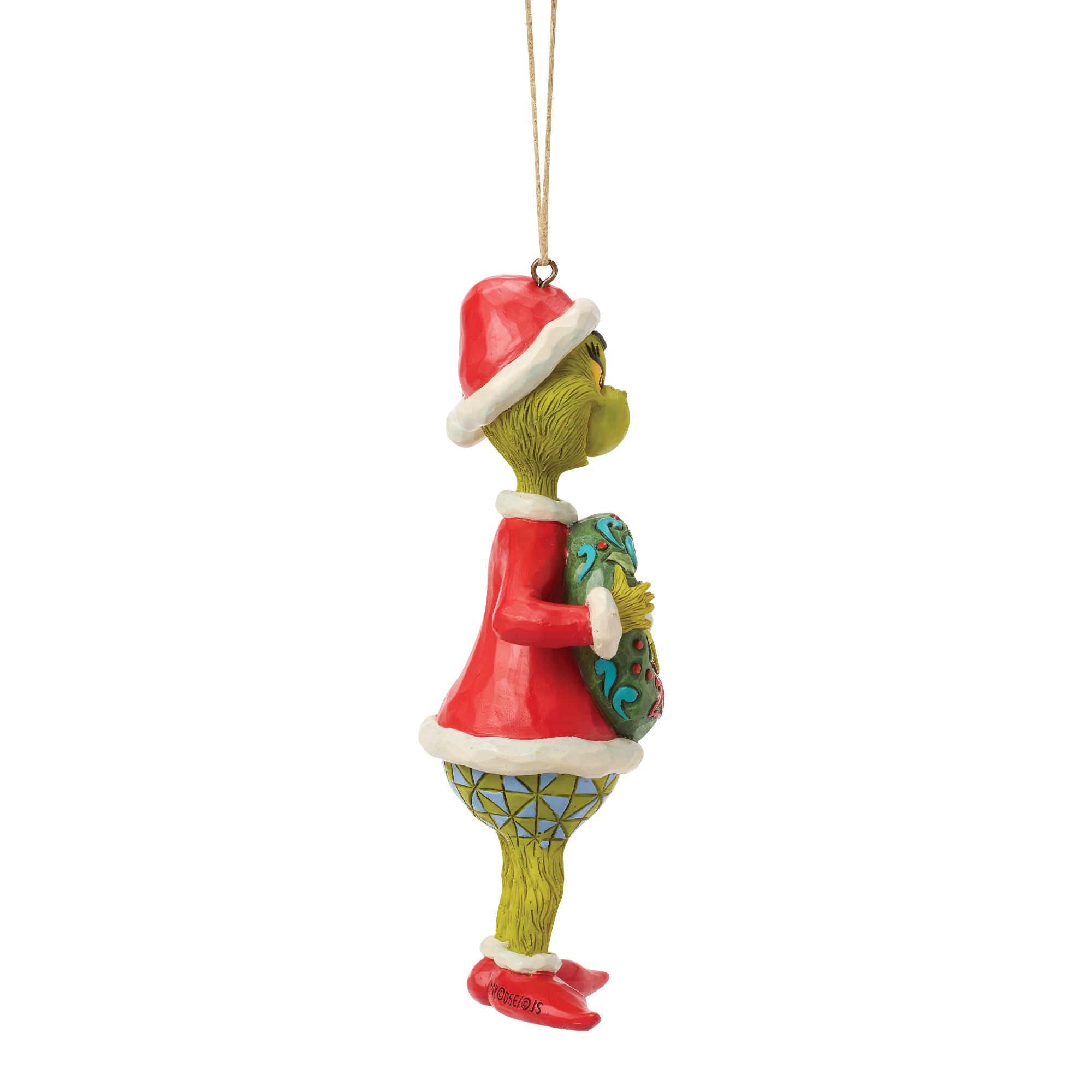 Grinch with Dated 2026 Wreath – Jim Shore