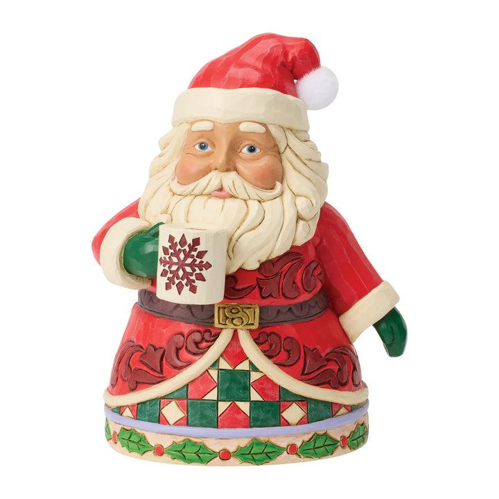 Santa Drinking Hot Cocoa Fig