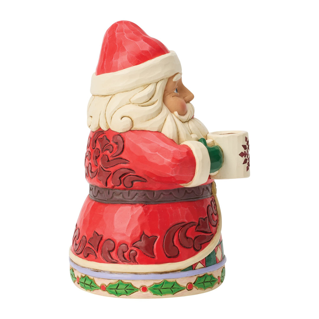 Santa Drinking Hot Cocoa Fig
