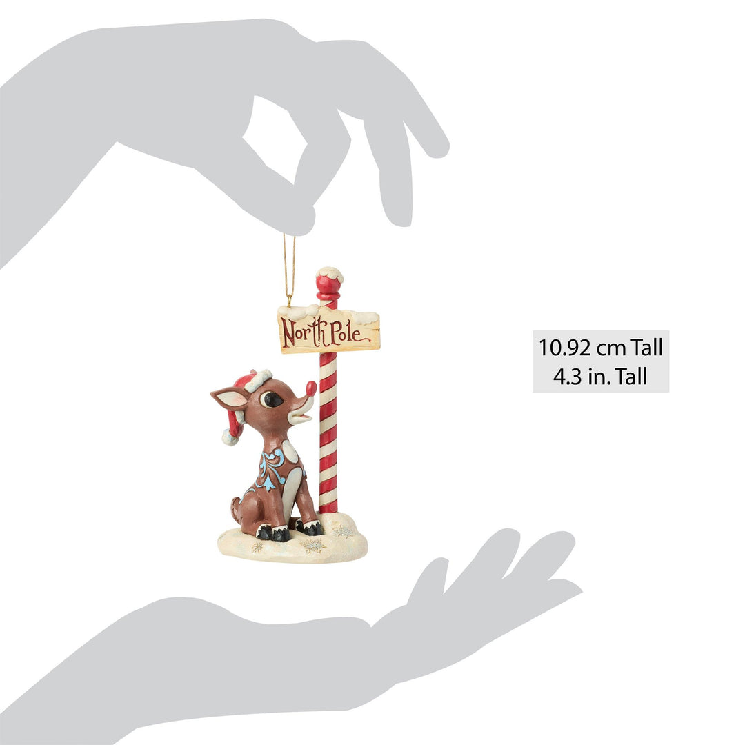 Rudolph by North Pole Sign H/O
