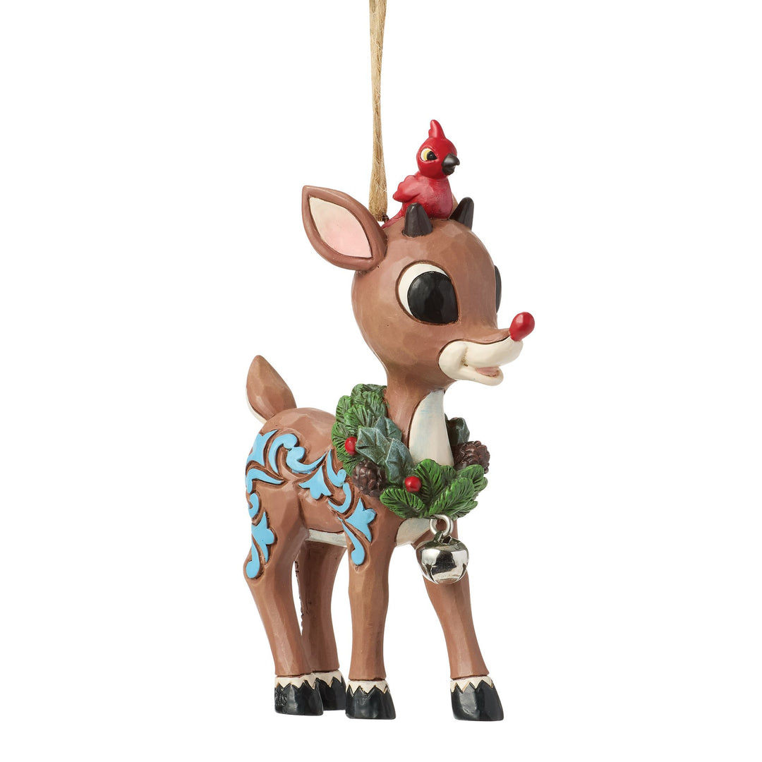 Rudolph with Wreath H/O
