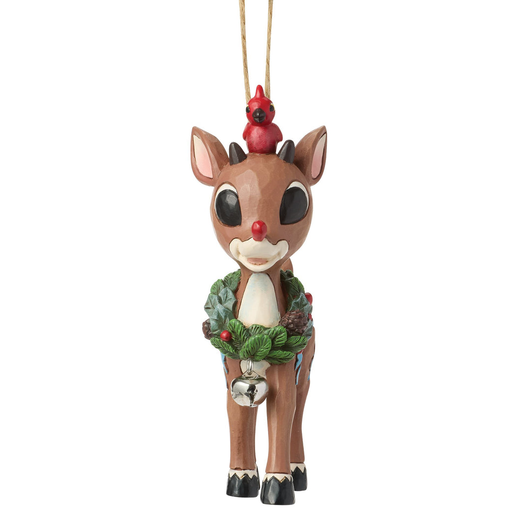 Rudolph with Wreath H/O