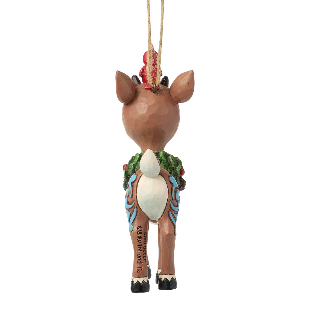 Rudolph with Wreath H/O
