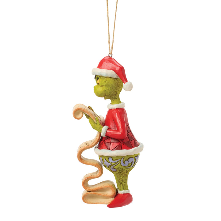 Grinch with List Ornament