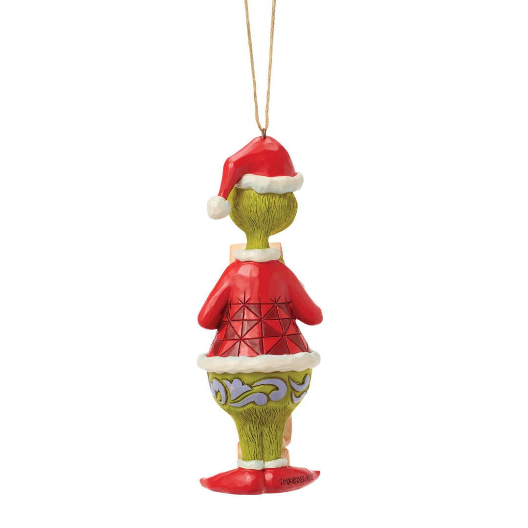 Grinch with List Ornament