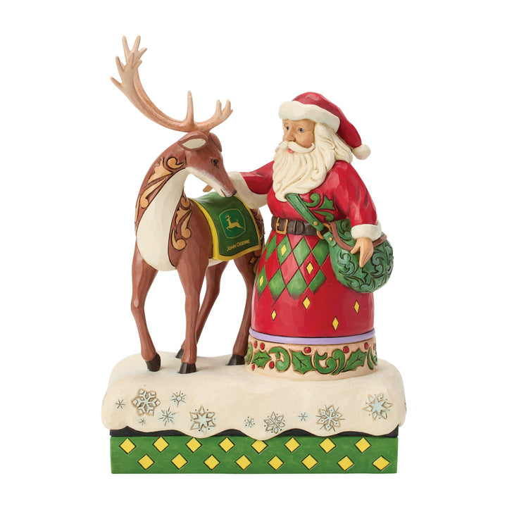 Santa Reindeer John Deere