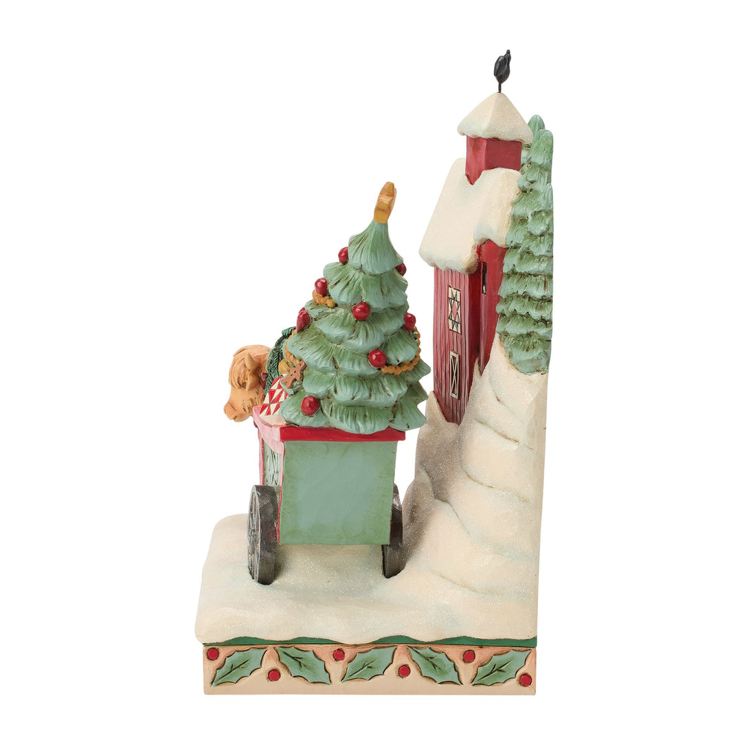 Highland Glen Barn Scene Fig