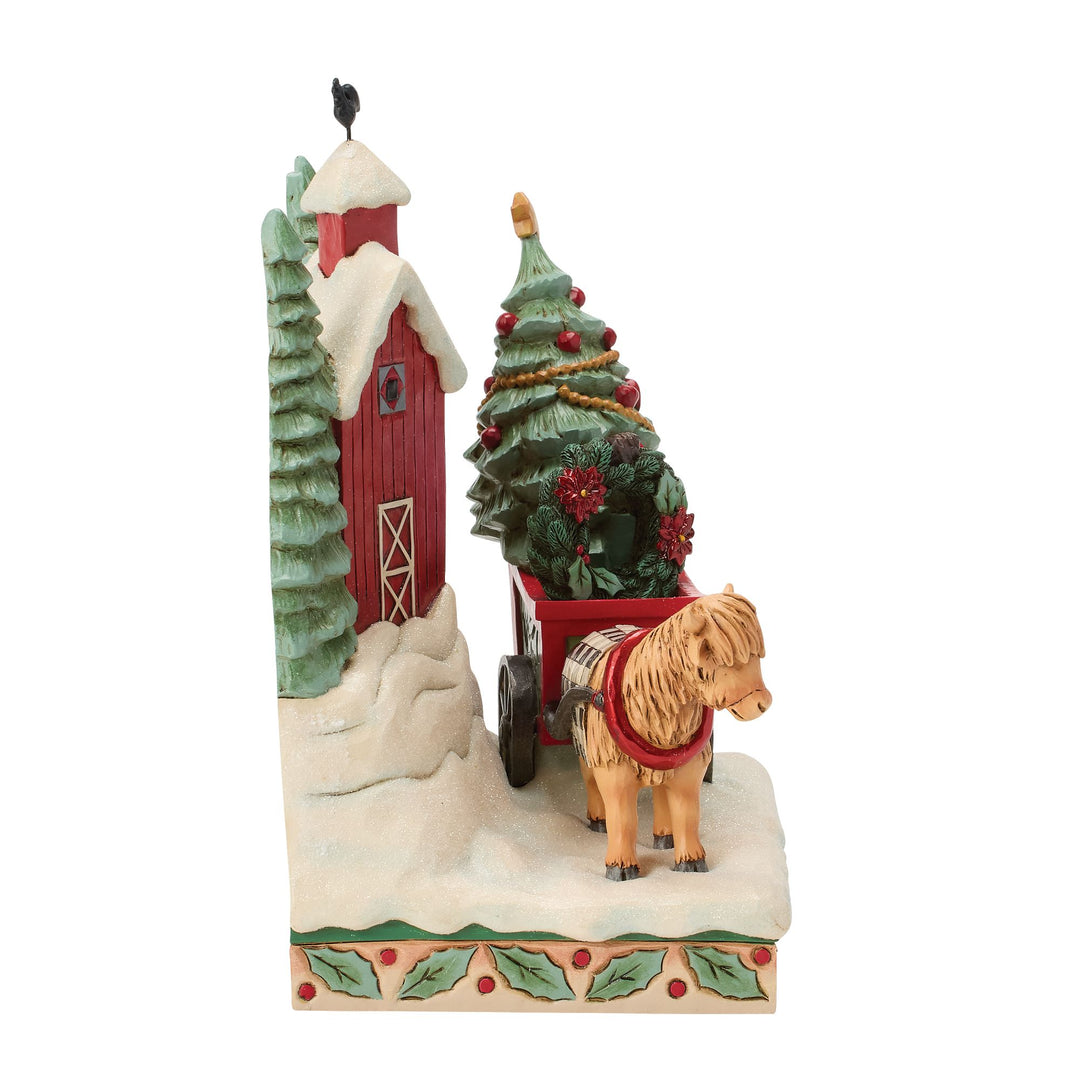 Highland Glen Barn Scene Fig