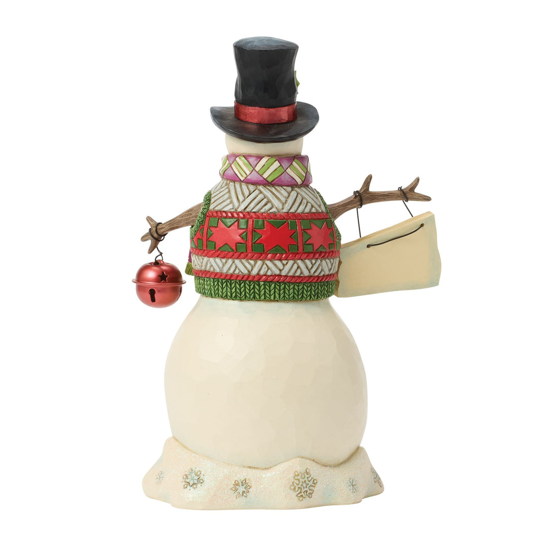 Snowman and Hanging Sign Fig