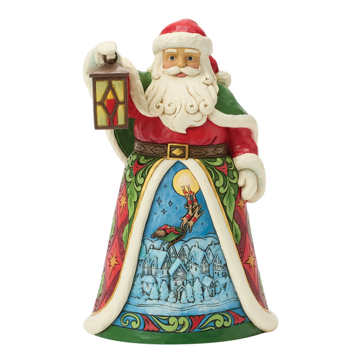 Santa with Lantern LED