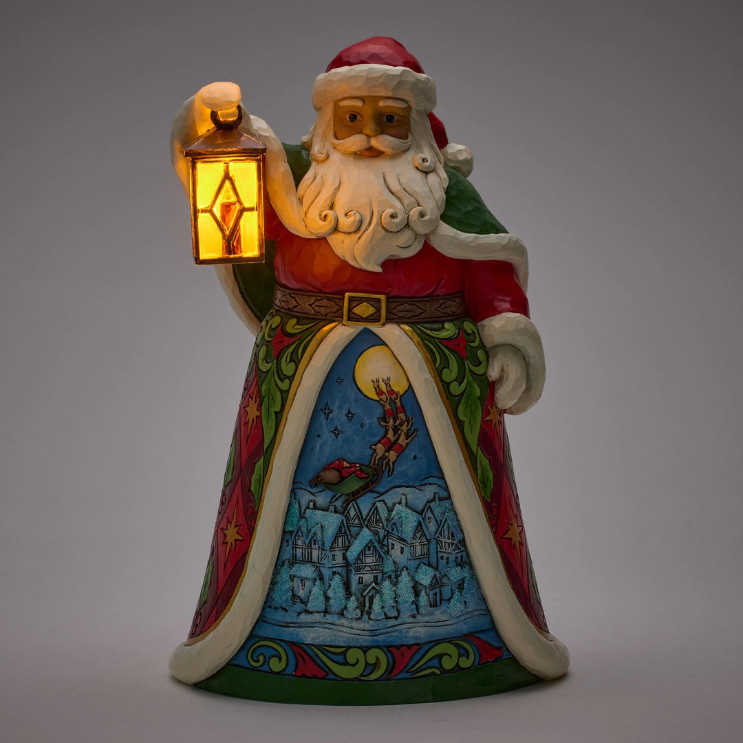 Santa with Lantern LED