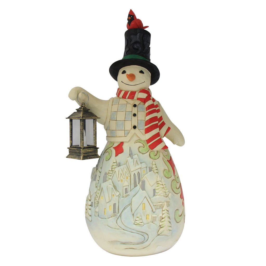 Snowman LED Candle Statue – Jim Shore