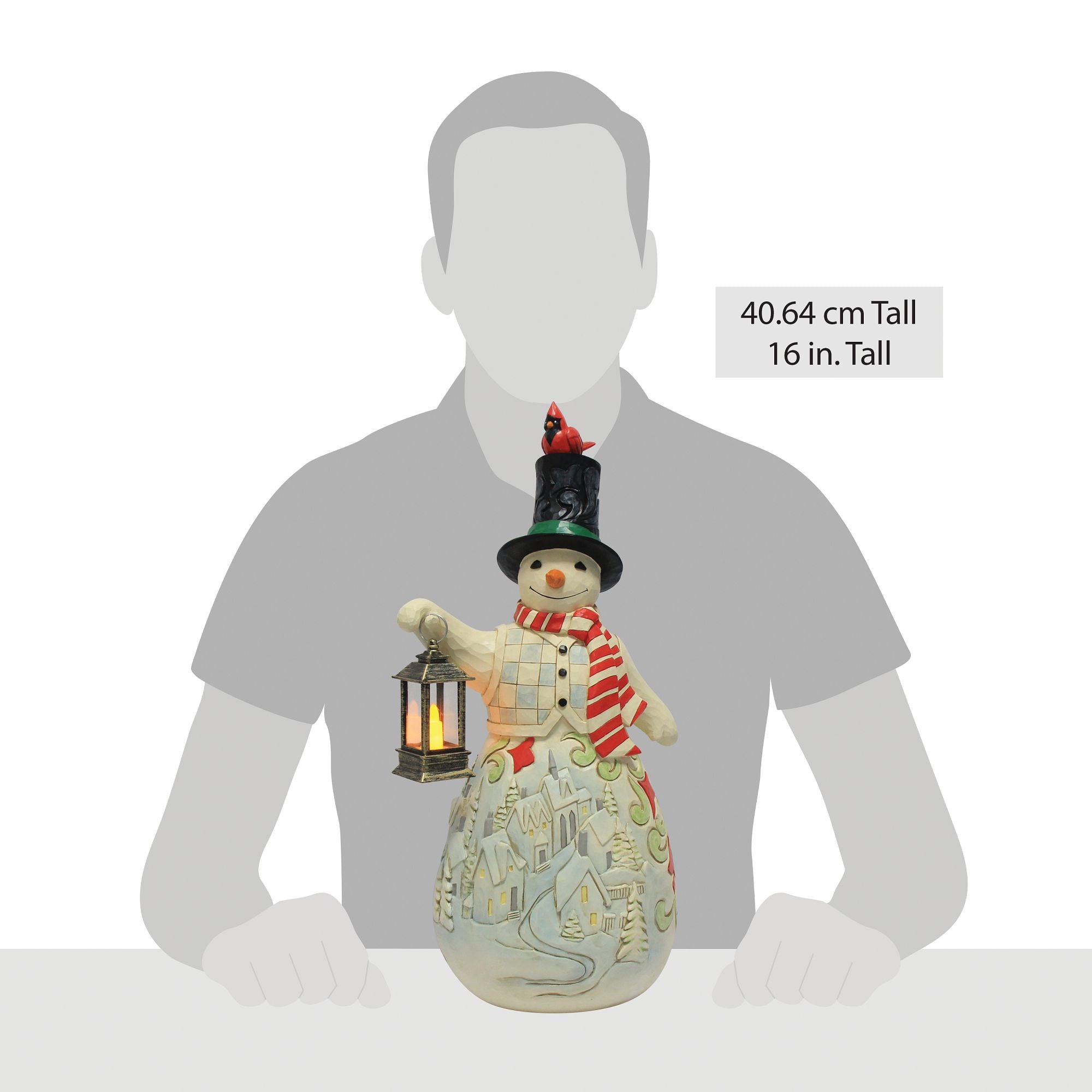 Snowman LED Candle Statue – Jim Shore
