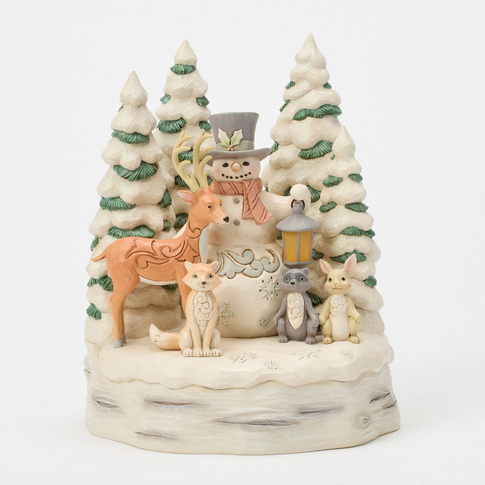 Wdlnd Snowman with Forest Fig – Jim Shore