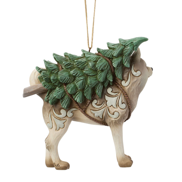 Wdlnd Husky with Tree Ornament