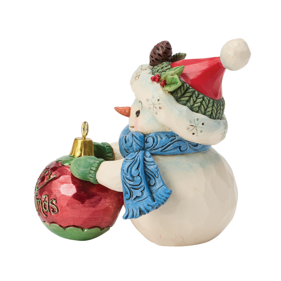 Snowman Ball Ornament Mini