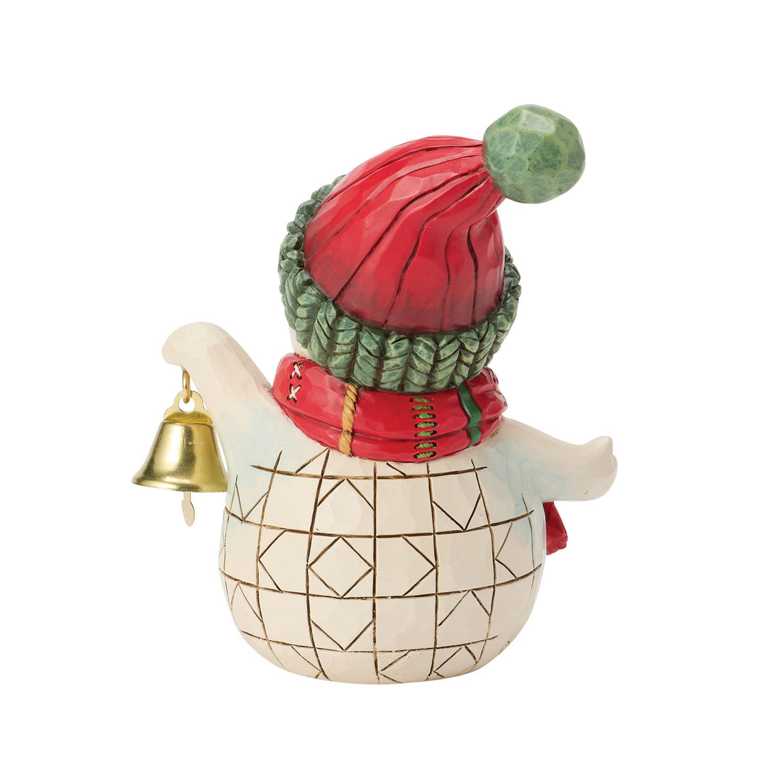 Snowman Holding Bell Mini