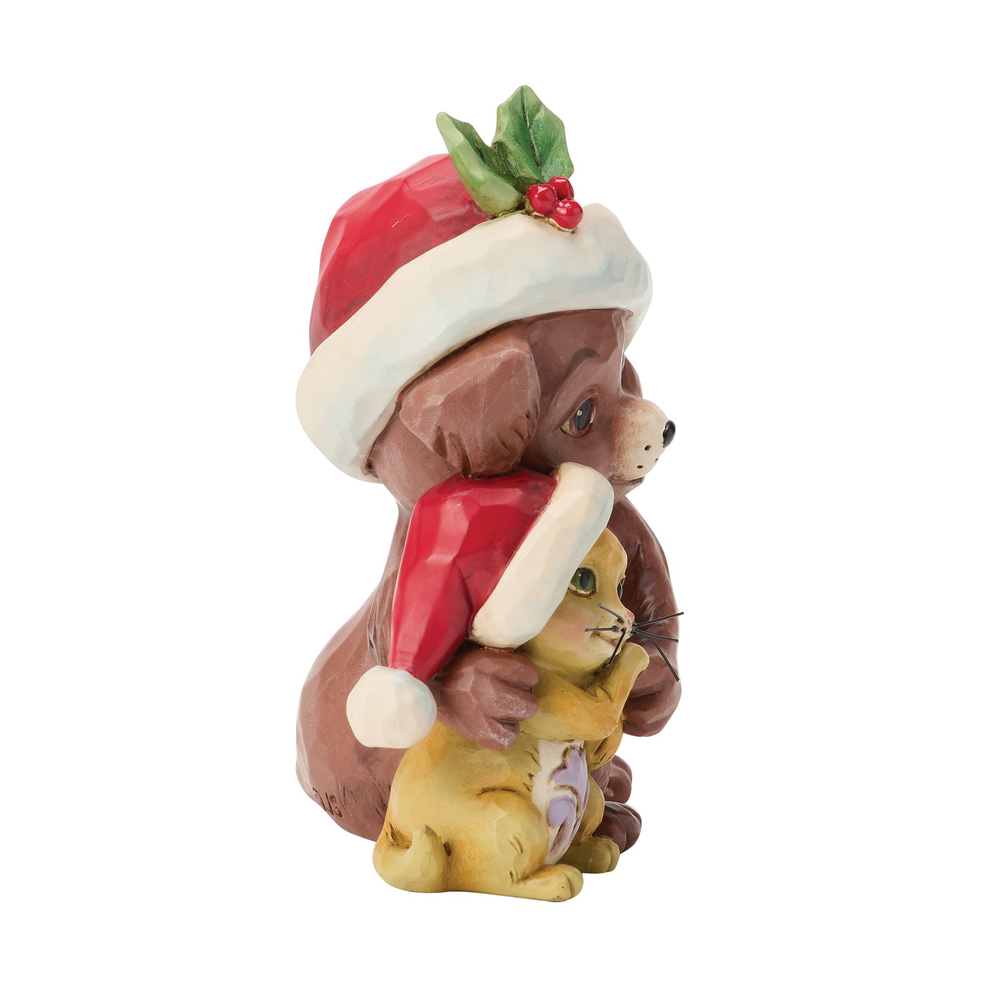 【ご確認】アンリ人形　◆29/1000 ◆ 16㎝　【Winter Cheer】 Hugging Dog and Cat Mini – Jim Shore