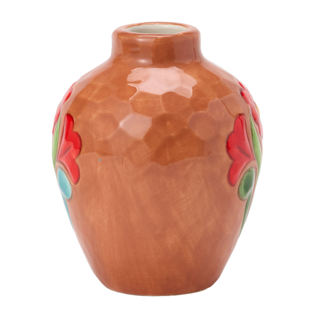 Terracotta with Floral Vase