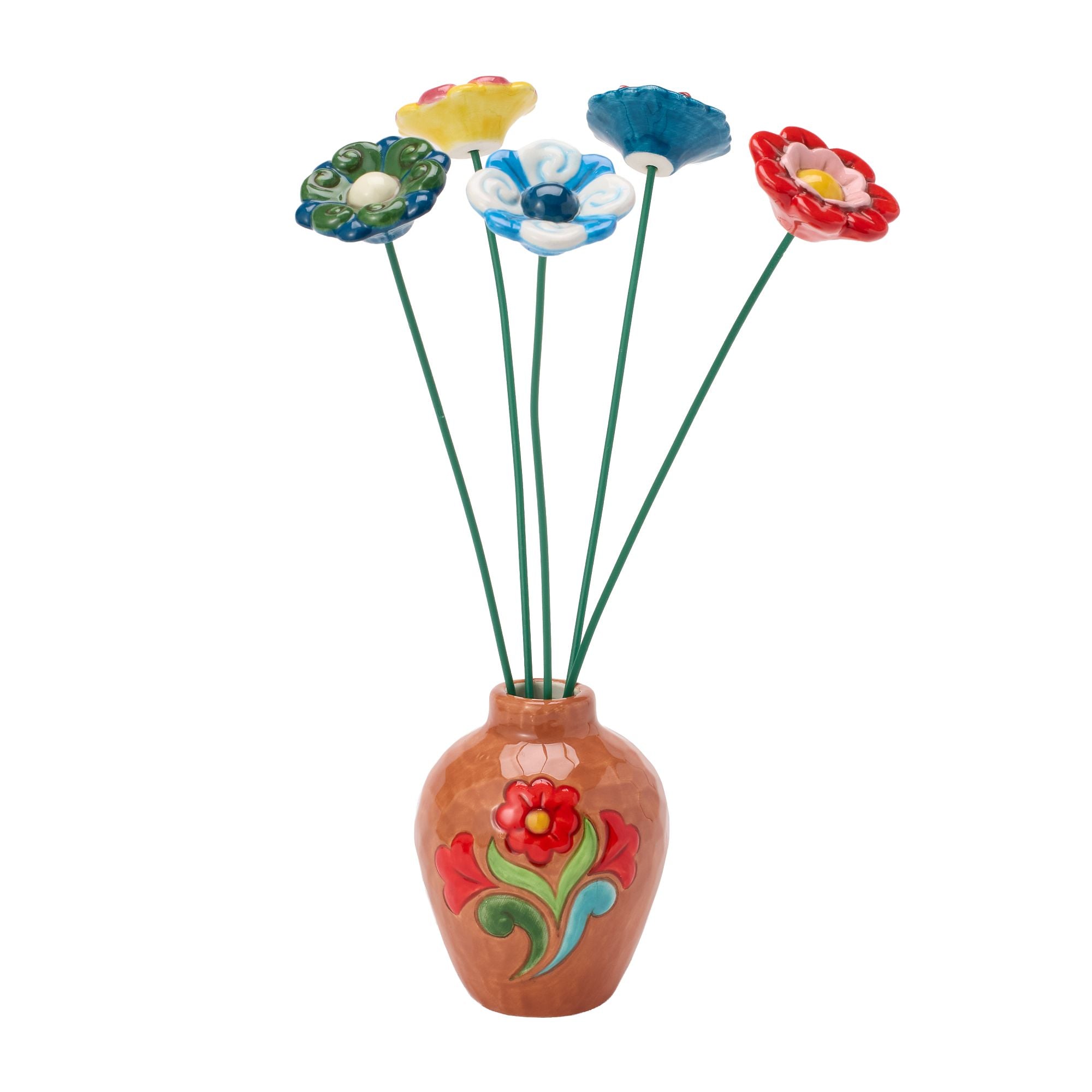 Terracotta with Floral Vase – Jim Shore