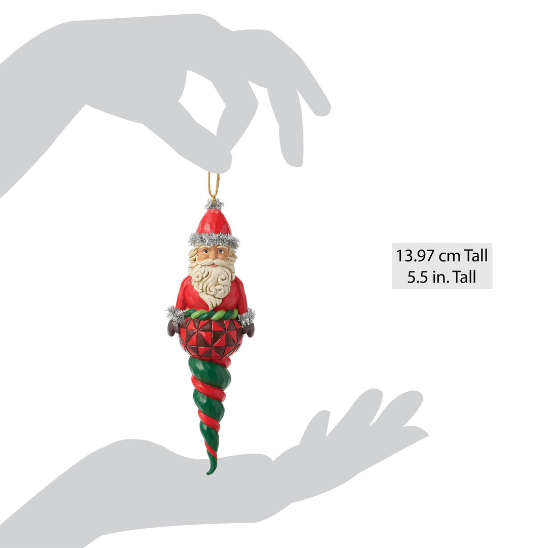 Santa Finial Shape Ornament
