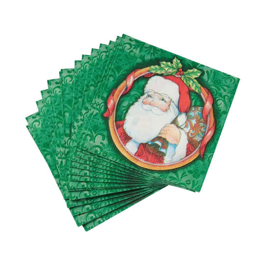 Santa Toybag Cocktail Napkin