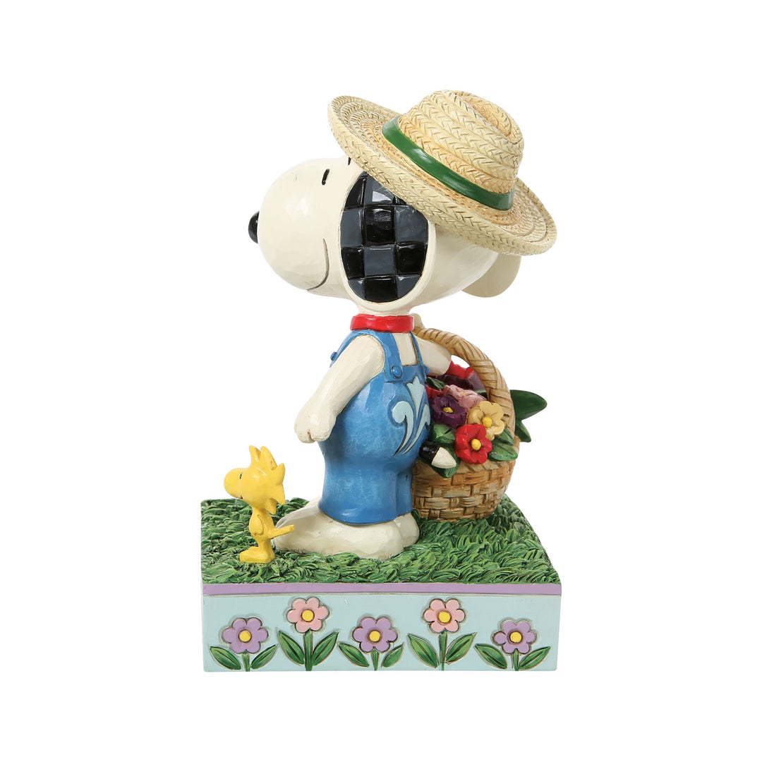 Snoopy Holding Flower Basket