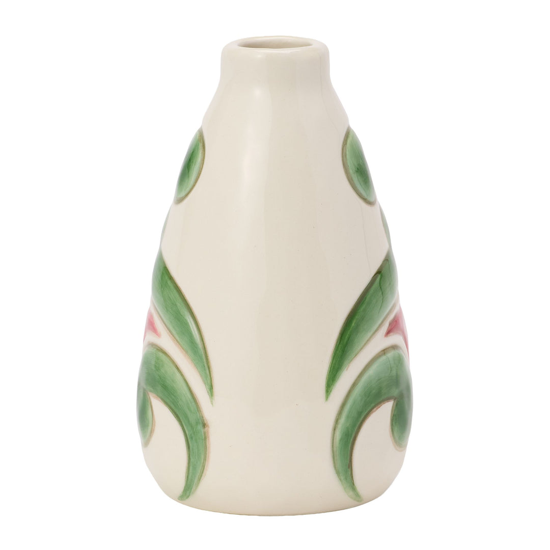 Cream with Floral Vase
