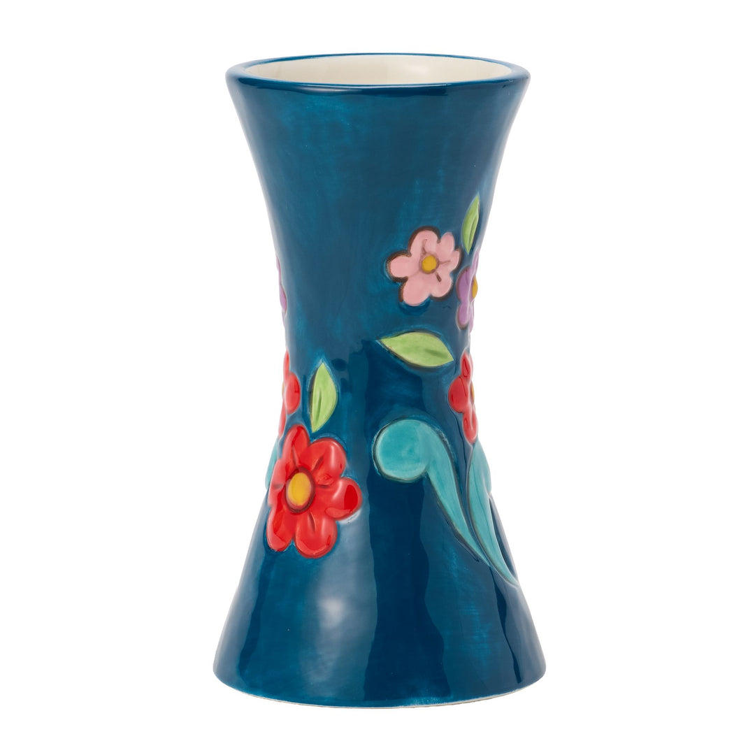 Blue with Floral Vase