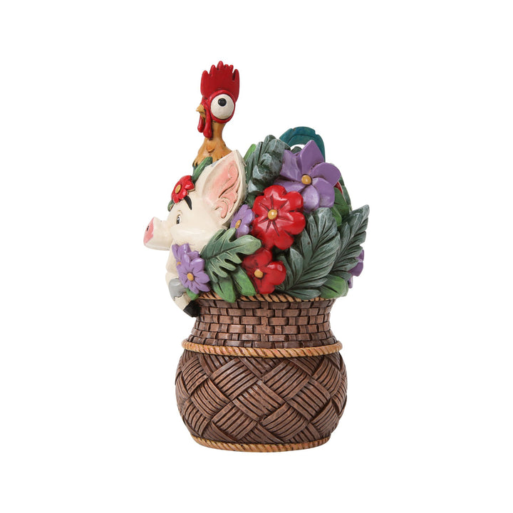 Pua &amp; Hei Hei Flower Basket