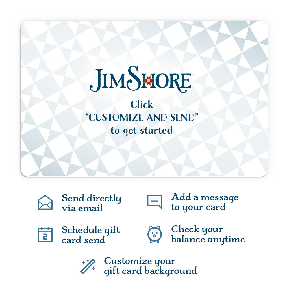 Jim Shore Gift Card instructions