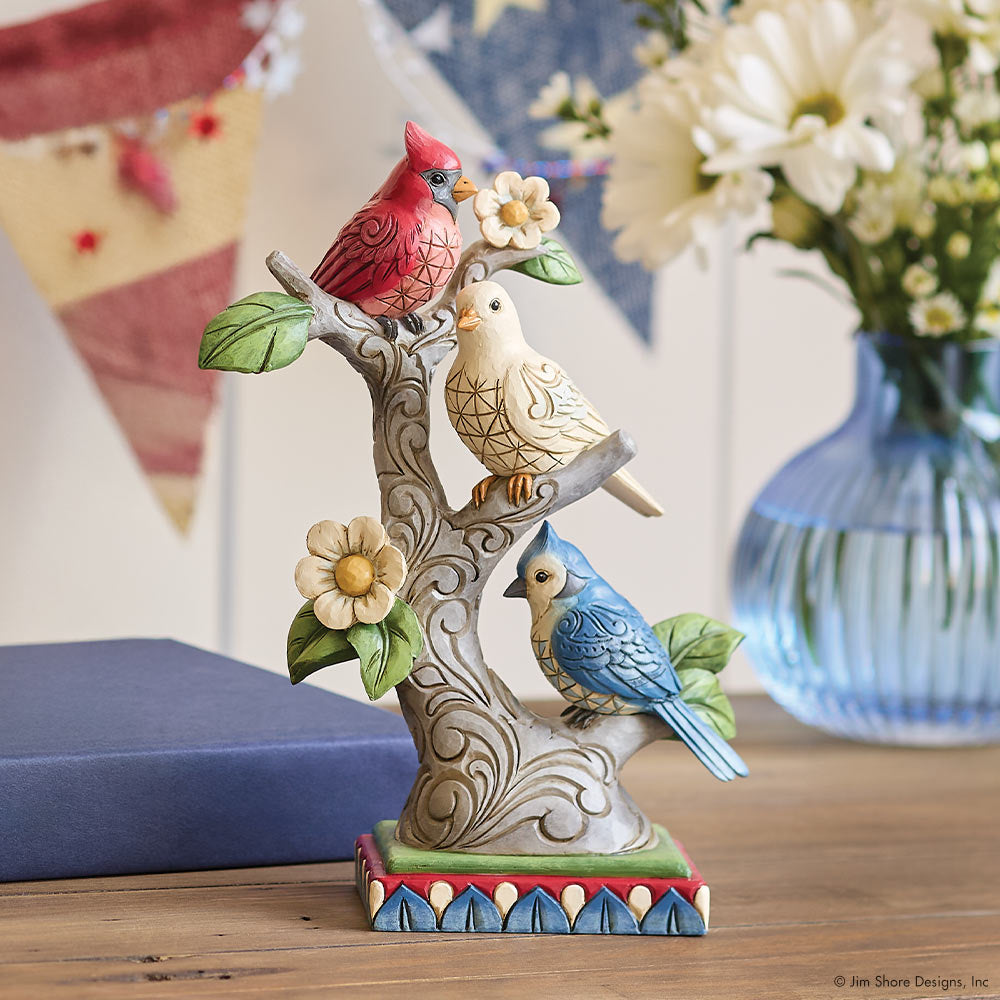 Jim Shore's Heartwood Creek Birds on tree figurine
