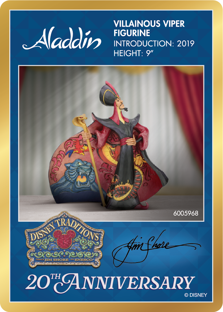 Disney Aladdin Villainous Viper figurine card