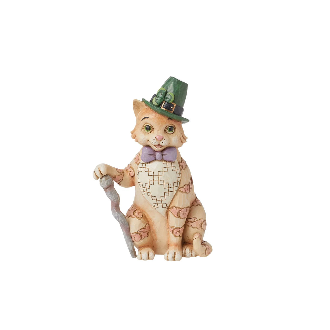 Jim Shore St. Patrick's Day Cat figurine